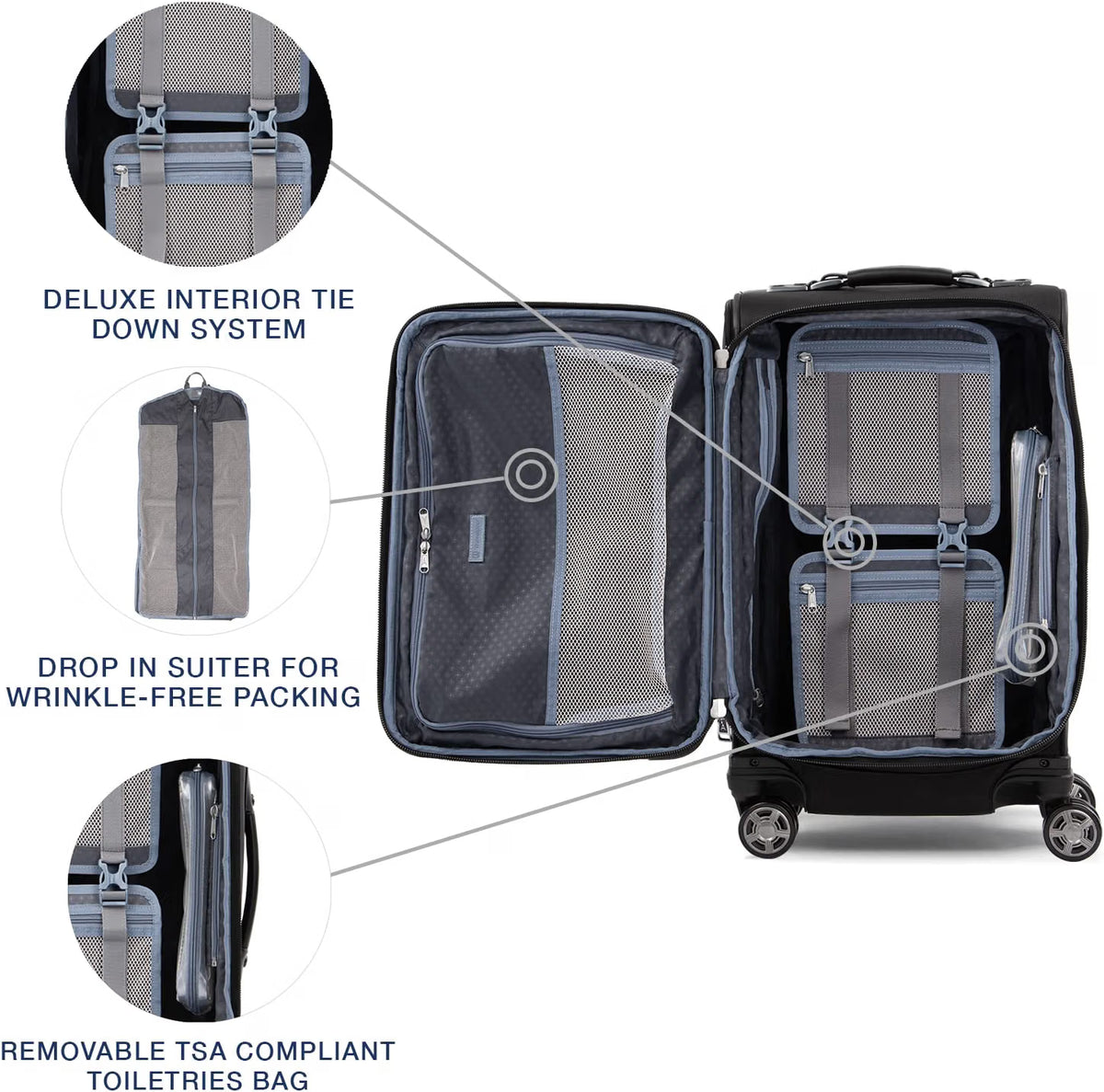 Travelpro Platinum Elite 21" Expandable Carry On Spinner