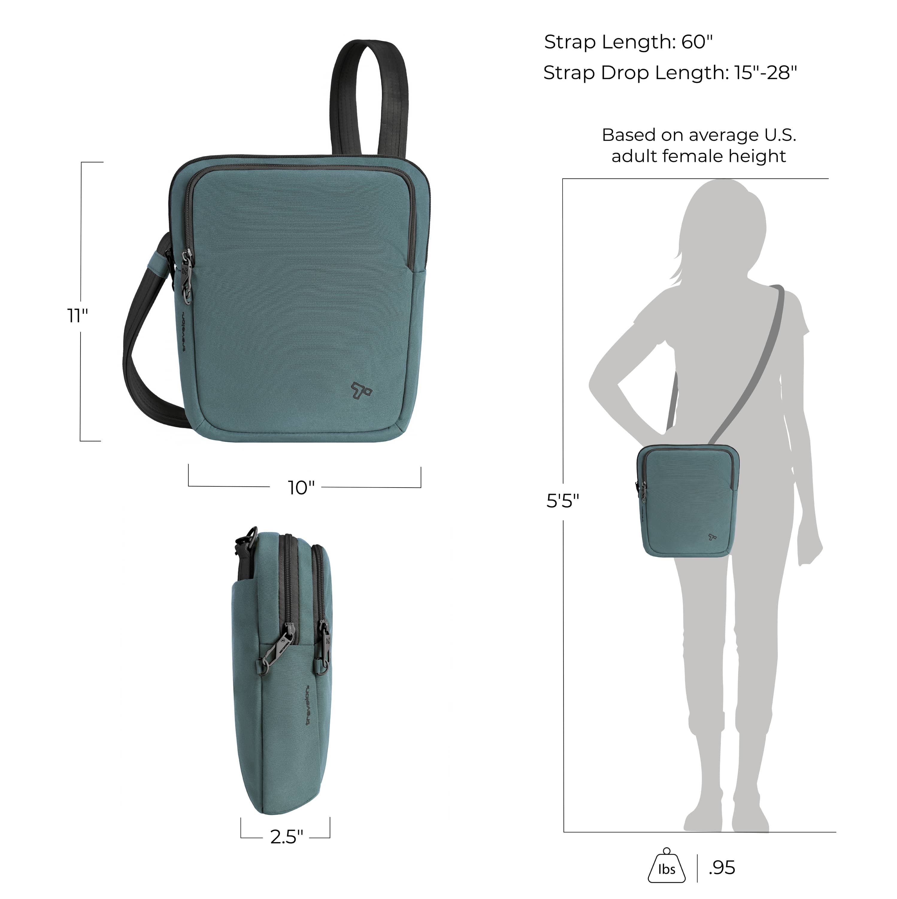Travelon - Voyages Anti-Theft Slim Tour Bag