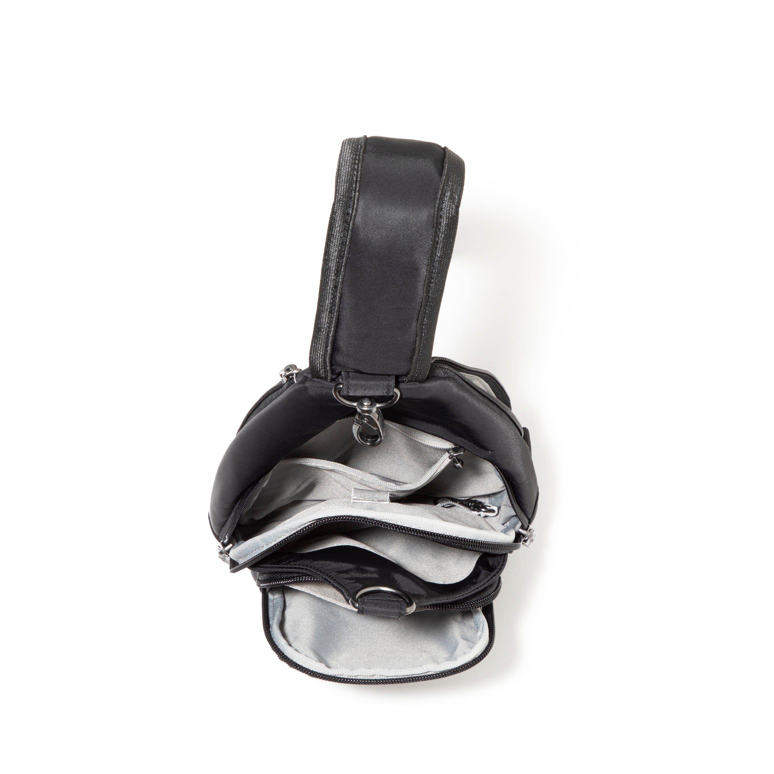 Central Park Sling with a grab and go phone pocket - interior view.